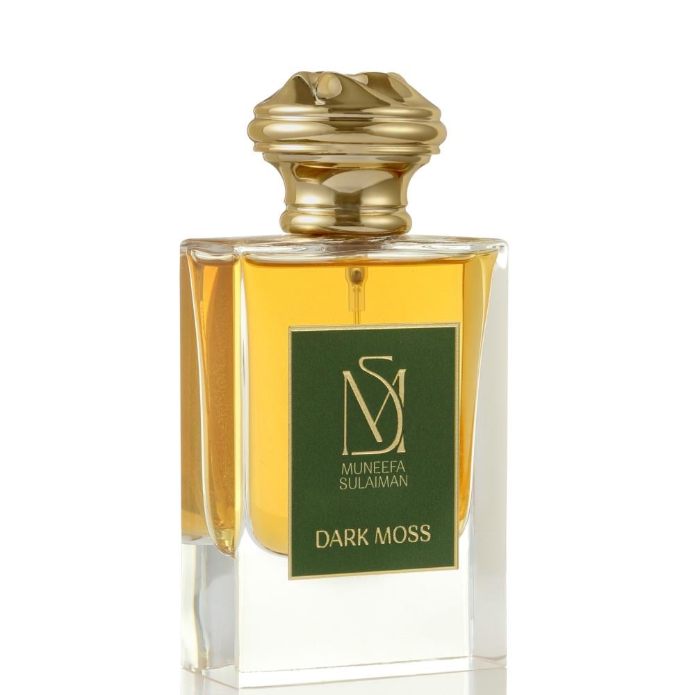 Muneefa Sulaiman Dark Moss bottle