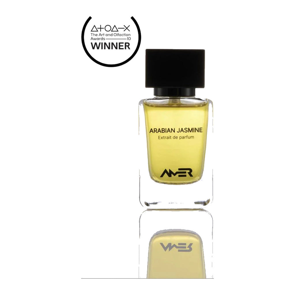 Amer Perfumes Arabian Jasmine Extrait de Parfum bottle, Art and Olfaction Awards winner