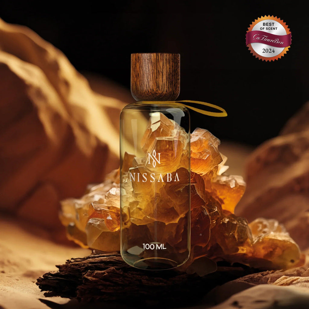 Nissaba Berbera eau de parfum bottle with Somali resin