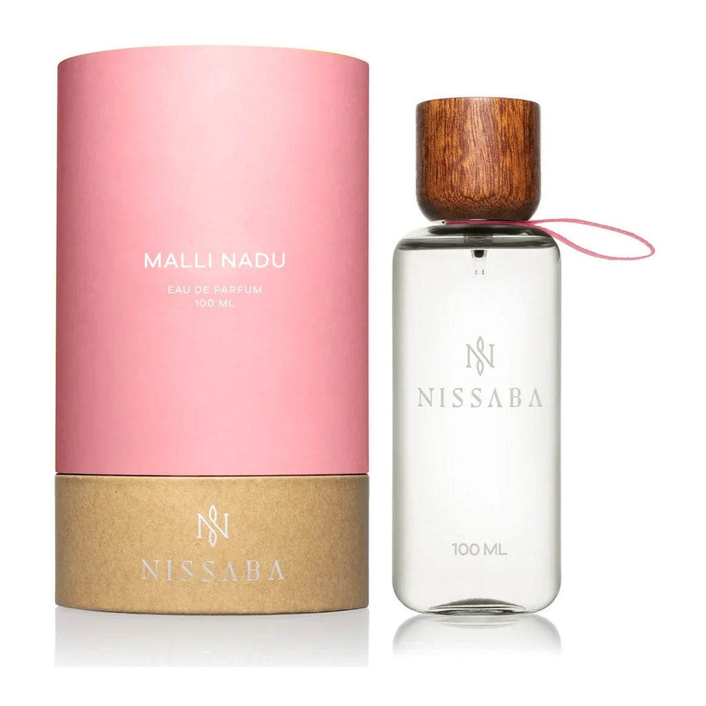 Nissaba Malli Nadu eau de parfum bottle and carton