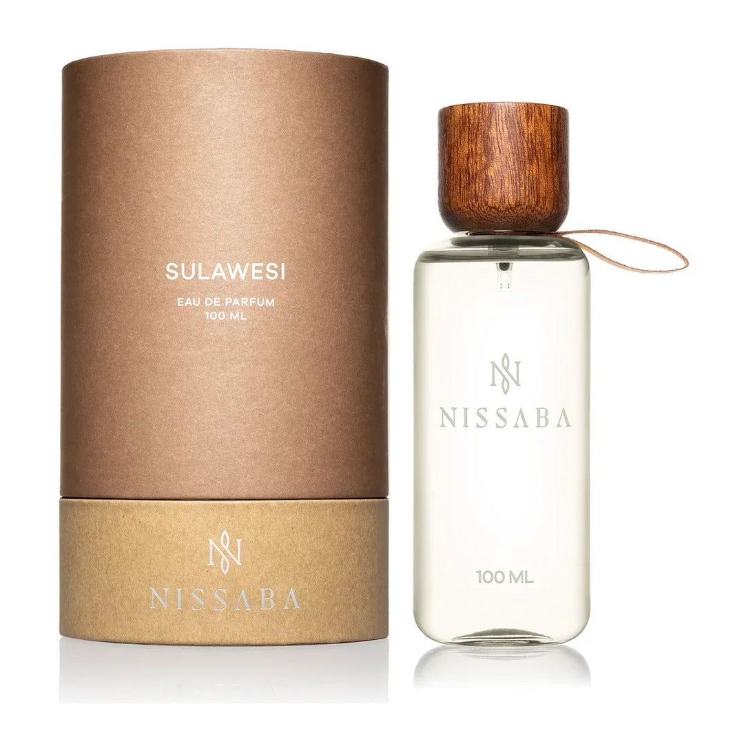 Nissaba Sulawesi eau de parfum bottle and carton