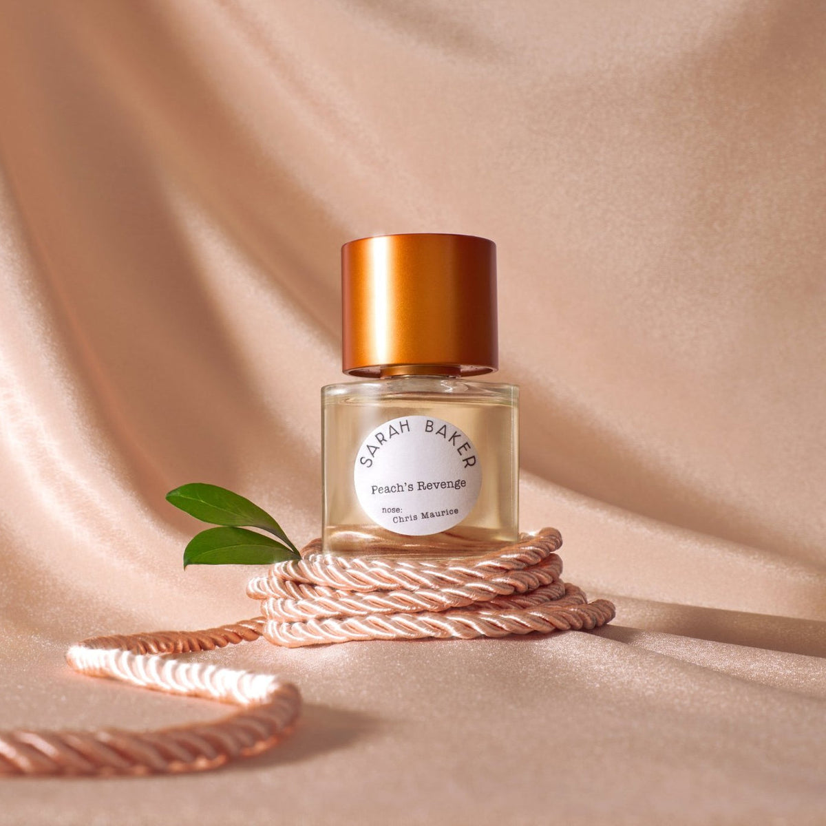 Sarah Baker Peach's Revenge on coiled silk rope