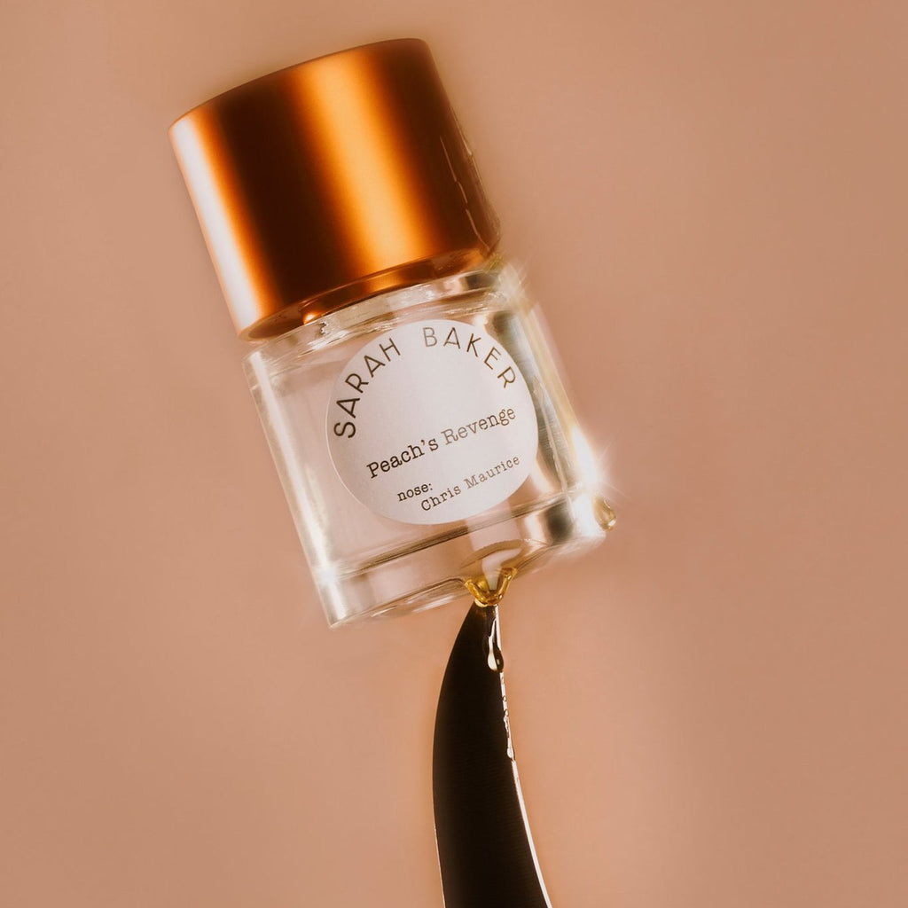 Sarah Baker Peach's Revenge with a dripping knife