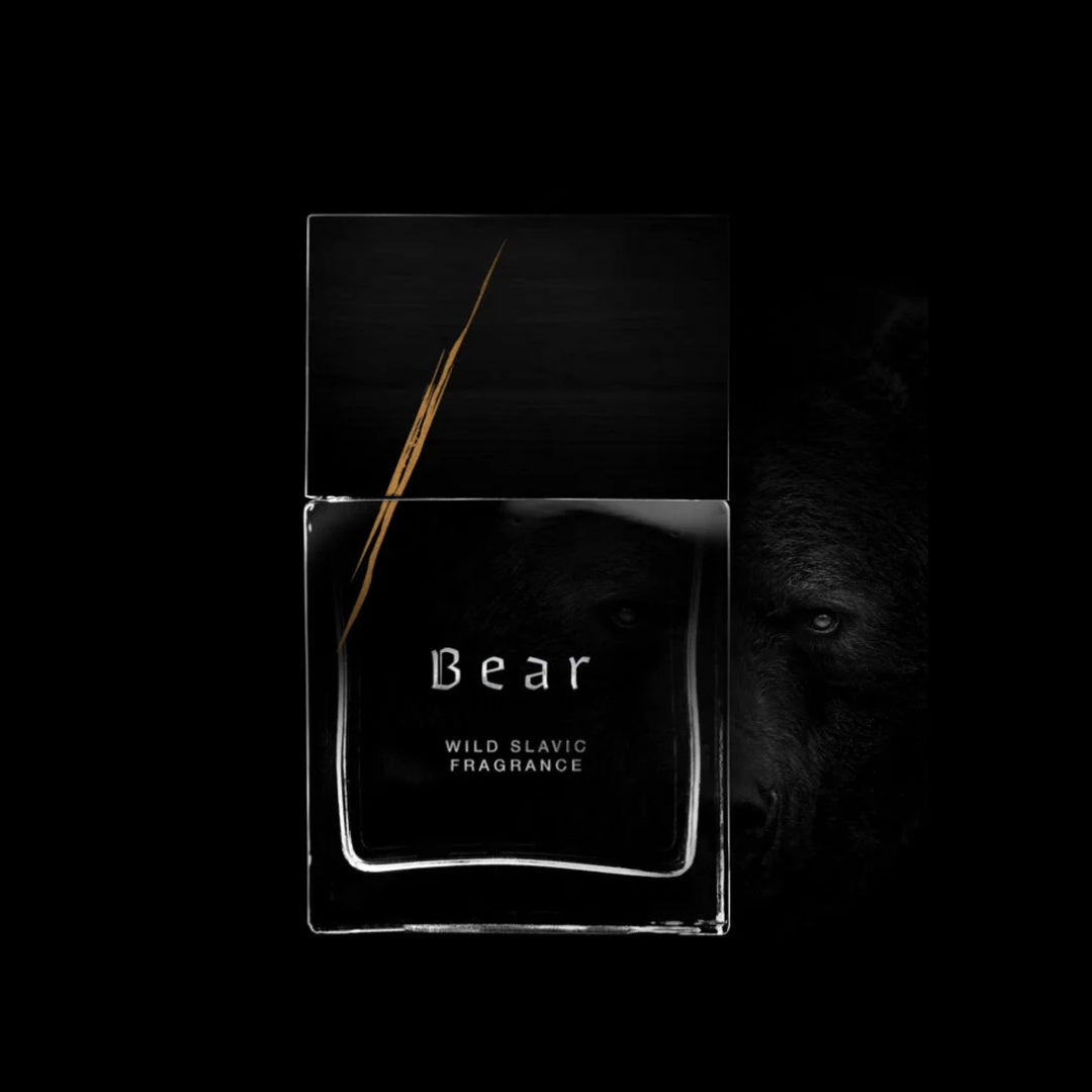 Wolf Brothers Bear eau de parfum bottle with bear