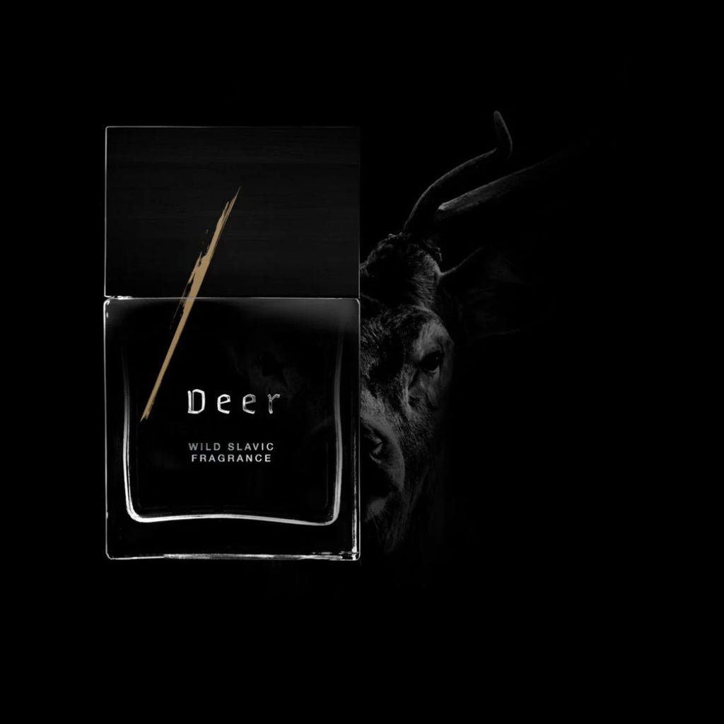 Wolf Brothers Deer eau de parfum bottle with stag