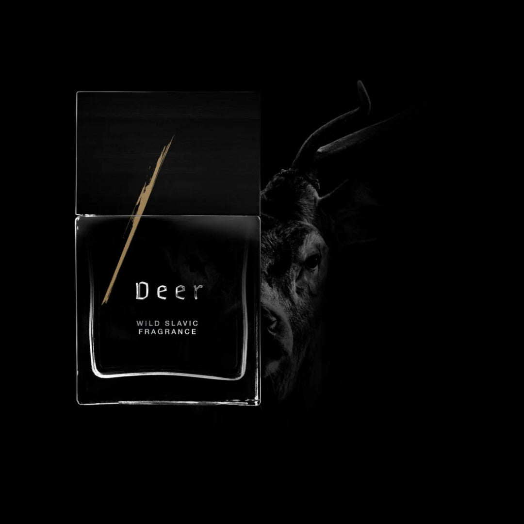 Wolf Brothers Deer eau de parfum bottle with stag