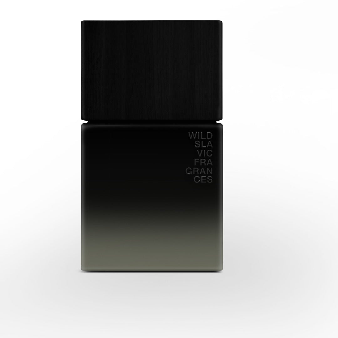 Wolf Brothers Veles eau de parfum bottle, reverse